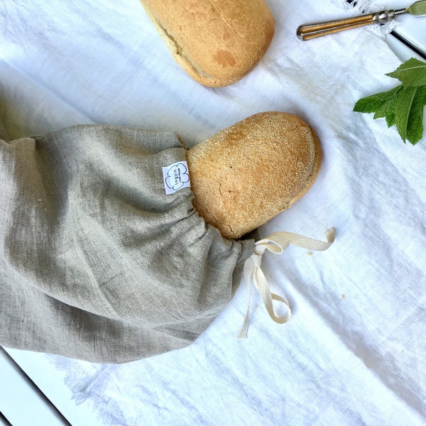 Buy Linen Bread Bag Etsy