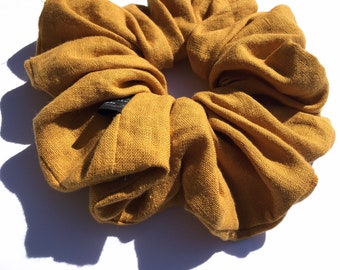 Oversized scrunchies - XXL scrunchies, Jumbo scrunchies, Extra soft linen scrunchies, Giant scrunchies, Extra large scrunchies, Gift for her