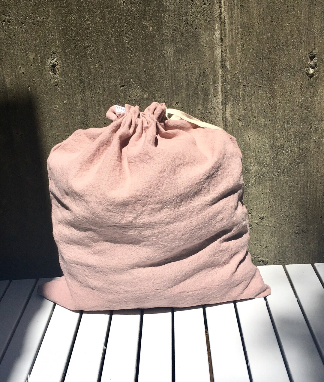 Linen Laundry Bag, Eco Laundry Bag, Linen Drawstring Bag, Big Storage Bag, Eco Storage Linen Bag
