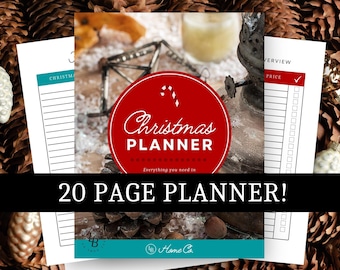 PRINTABLE Christmas Planner, Holiday Planner, Christmas Binder, Christmas To-Do List, X-mas Planner, Christmas Menu  - LBH00S-1