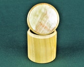 Black locust Trinket box with Onyx insert