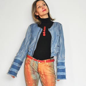 Upcykled denim jacket &quot;mish-mash&quot;