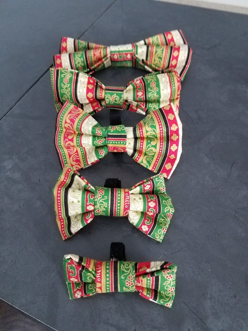 Christmas Present dog bow tie