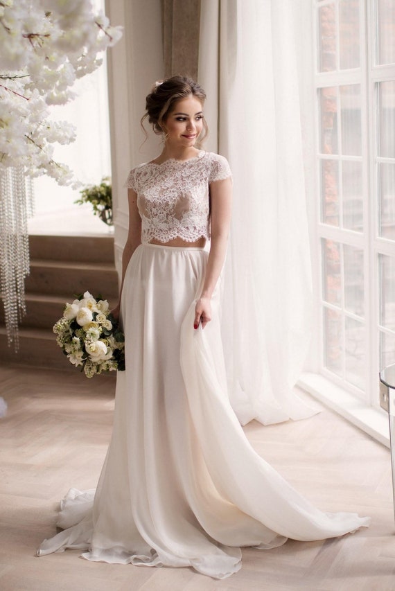 crop top bridesmaid dresses