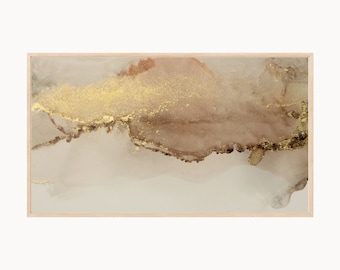 Gold Abstract Samsung Frame TV Art (Digital Download)