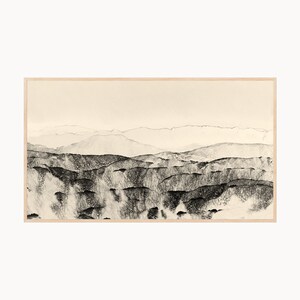 Samsung Frame TV Art: Abstract Watercolor Landscape (Digital Download)