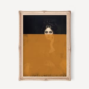 Altered Portrait Art Print: Moody Renaissance Painting (Digital Download)