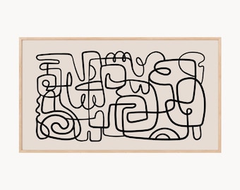 Abstract Line Art for Samsung Frame TV (Digital Download)