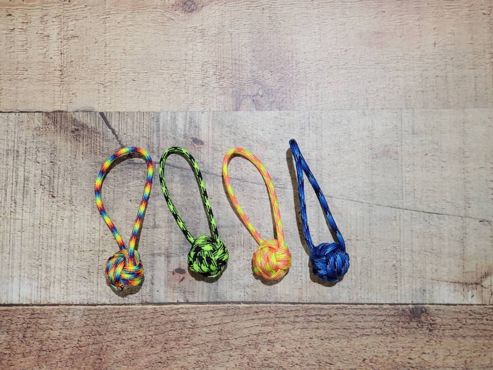 Zipper pull monkey fist paracord pull bag pull disc golf Etsy