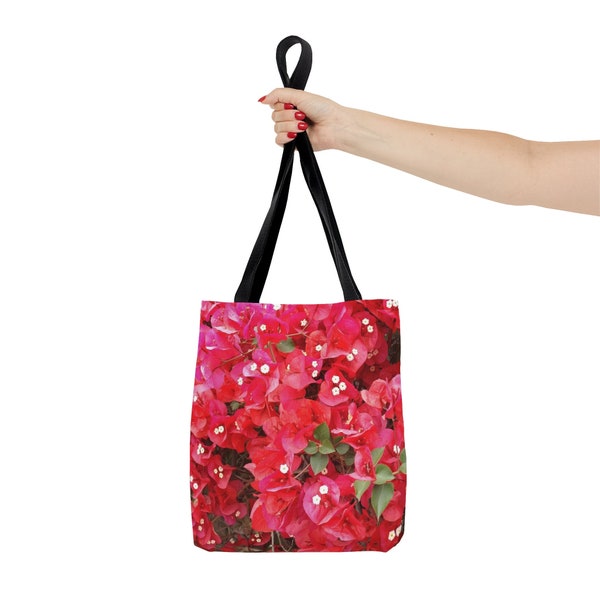 Bougainvillea Tote Bag, Great for Shopping, Farmer's Markets, Double Handles, Original Photo by Lisa Shatts, Gift in Three Sizes