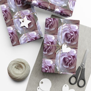 Gift Wrap Paper, Pressed Flower Recycled , Floral Luxury Wrapping