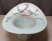Hull Art Pottery Serenade Blue Upside Down Top Hat Planter