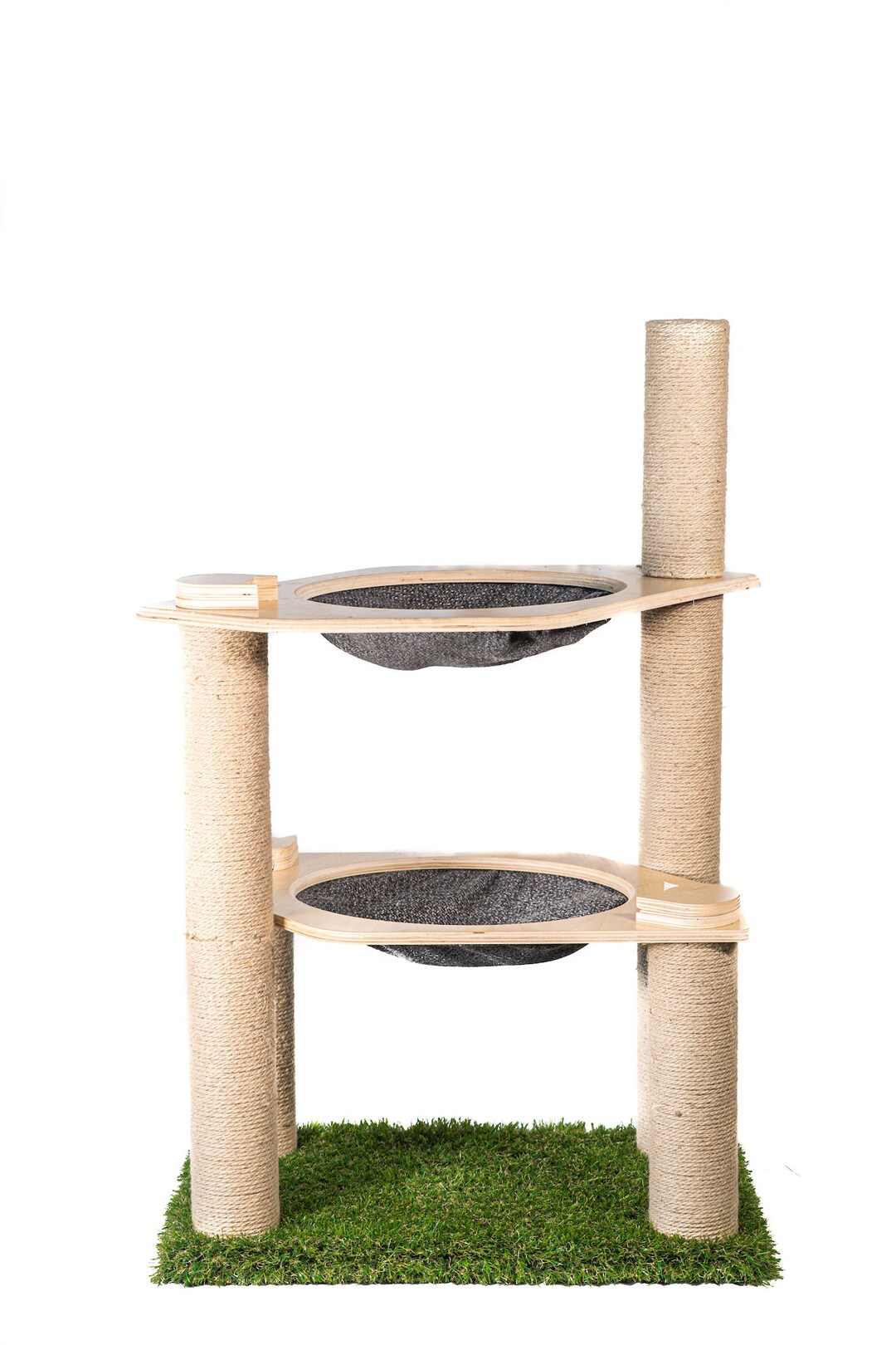 On2 Pets 2level Cat Condo Cat Tree Tower With 2 Cat Hammock Beds and 5