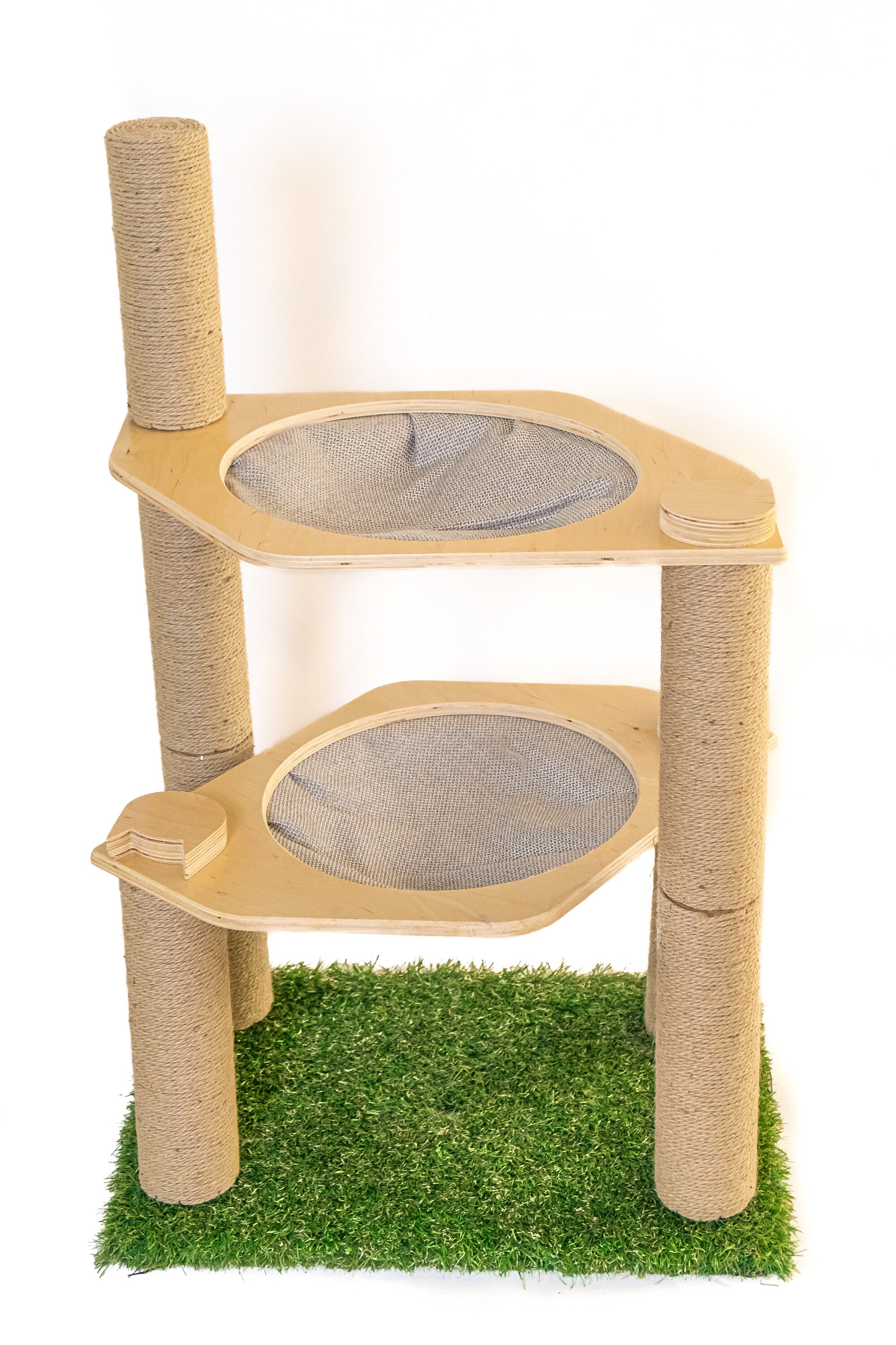 On2 Pets 2level Cat Condo Cat Tree Tower With 2 Cat Hammock Etsy