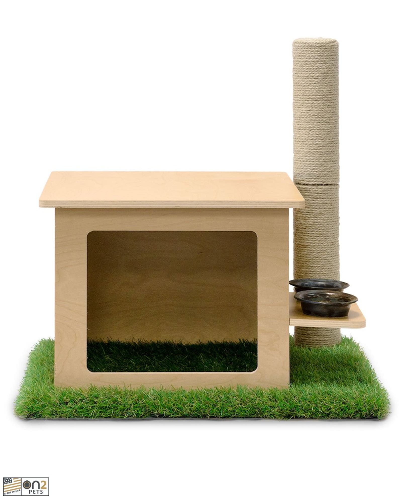 On2 Pets Cat Activity Loft W/scratching Post Modular Cat Etsy