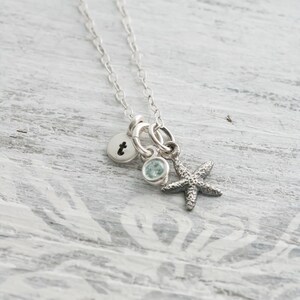 Small Sterling Silver Starfish Necklace