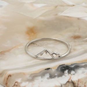 Sterling Silver Mountain Ring • Made In Alaska • Mountains Are Calling • Mountain Jewelry • Mountain Range Ring • Alaskan Mountains