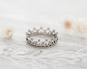 Princess Ring • Crown Ring • Crown Stacking Set • Sterling Silver Princess Ring • Crown Stacking Ring • Daddies Princess Ring