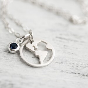 Earth Necklace, World Map Necklace, World necklace, Wanderlust Necklace, Dainty, Travel Necklace, Minimalist Necklace, World jewelry