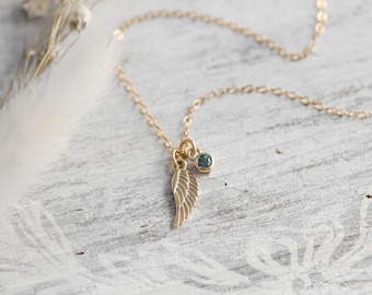 Colar de Asa de Anjo em Ouro Maciço 14k: Joia Protetora Memorial