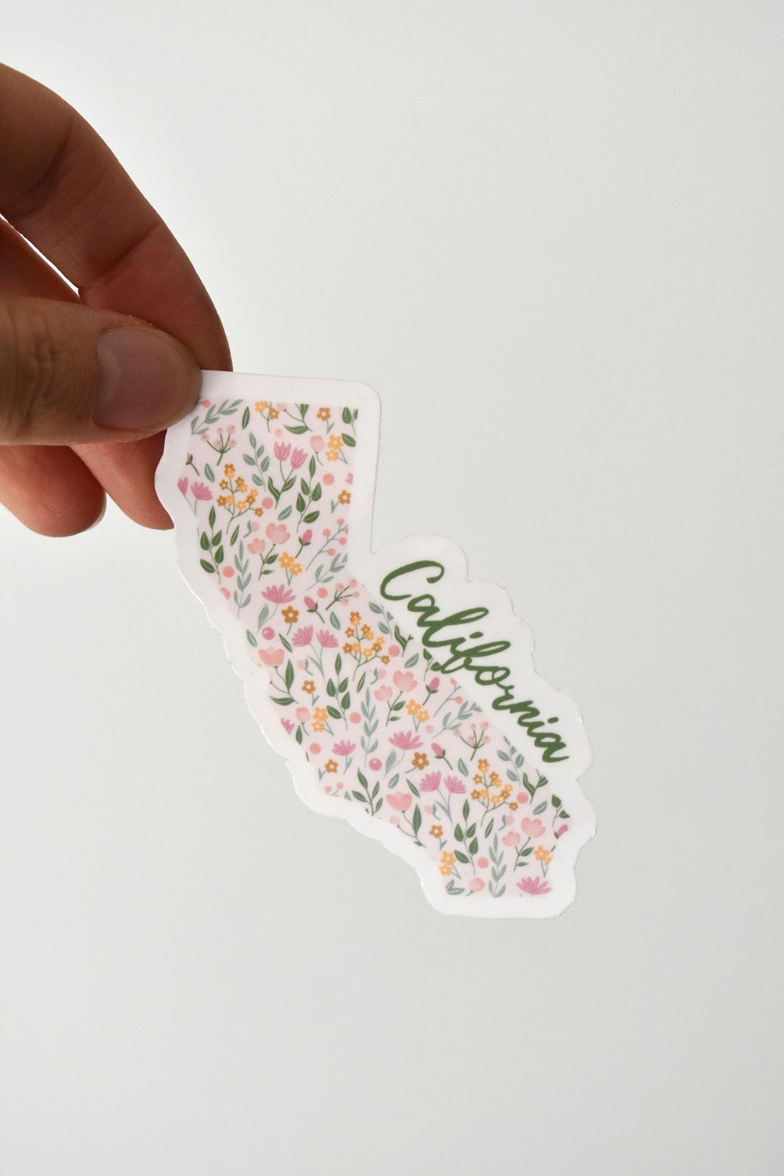 California Sticker, CA for Water Bottle, Laptops, Floral California ...