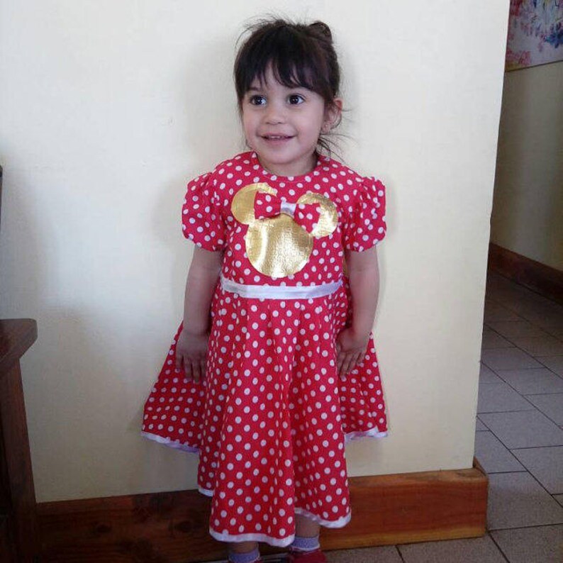 Sewing Fiber Toddler Sizes Halloween Pdf Pattern Baby Minnie Mouse Costume Dress Pattern For Baby Minnie Dress Pattern For Baby Girls Minnie Costume Sewing