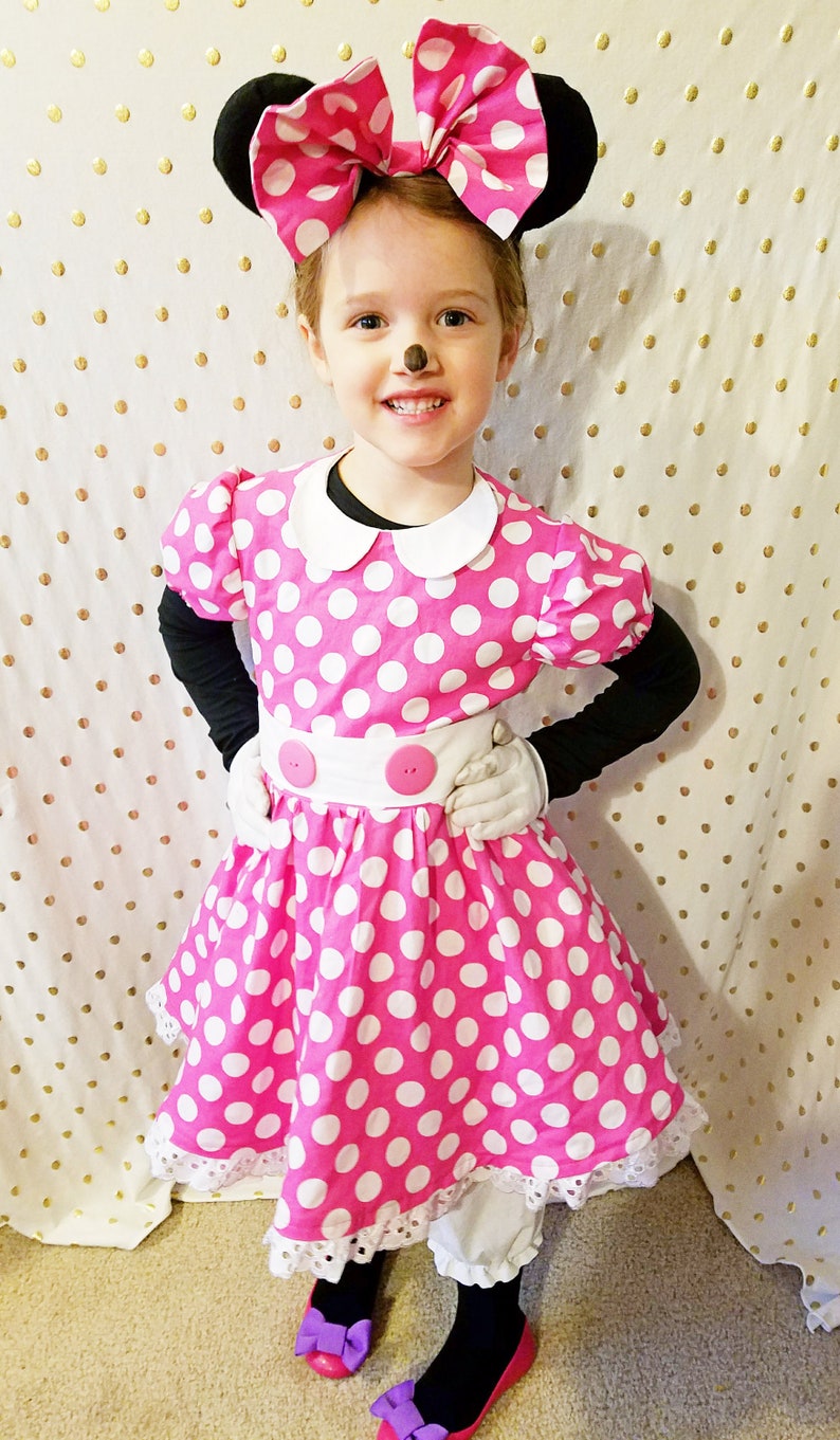 3-7 Year Minnie Mouse Costume Dress Pattern. PDF Sewing - Etsy Hong Kong