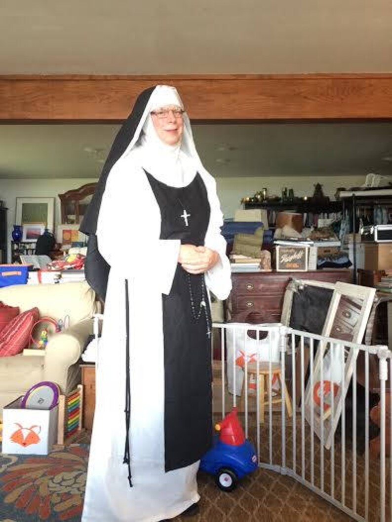 Nun costume pattern PDF pattern Novice Sound of Music Nunsense | Etsy