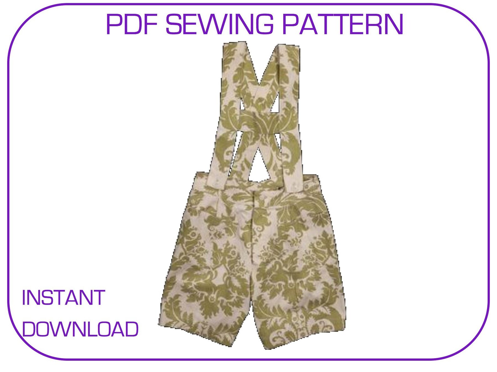 Friedrich Lederhosen PDF Sewing Pattern the Sound of Music Etsy Australia