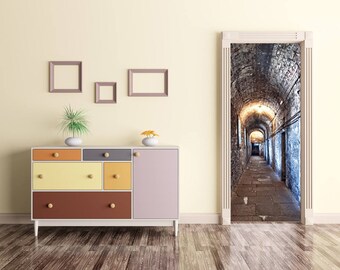 vinyl door wraps high gloss eerie tunnel door mural wrap peel and stick decal sticker wrap etsy vinyl door wraps high gloss eerie tunnel door mural wrap peel and stick decal sticker wrap etsy