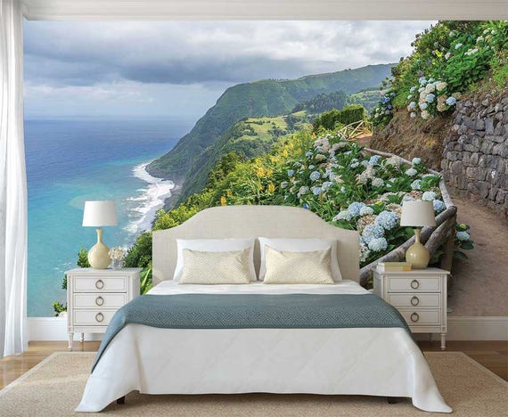 Wall Mural Ocean Theme Wall Decal Nature 3d Wallpaper Ocean Wall Decal Sea View Wall Mural
