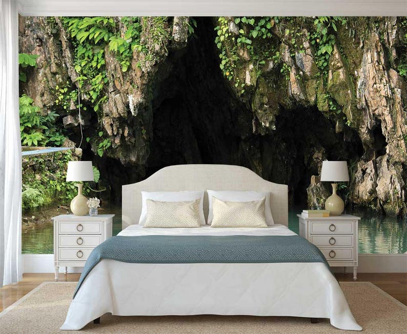 Peel and Stick Wall Mural Nature Wall Mural Wall Decal Cave Etsy