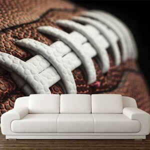 Football Wall Mural, AMERICAN FOOTBALL WALLPAPER, Peel And Stick Football Wall Covering, Football Wall Art, Football Fans Wall Décor