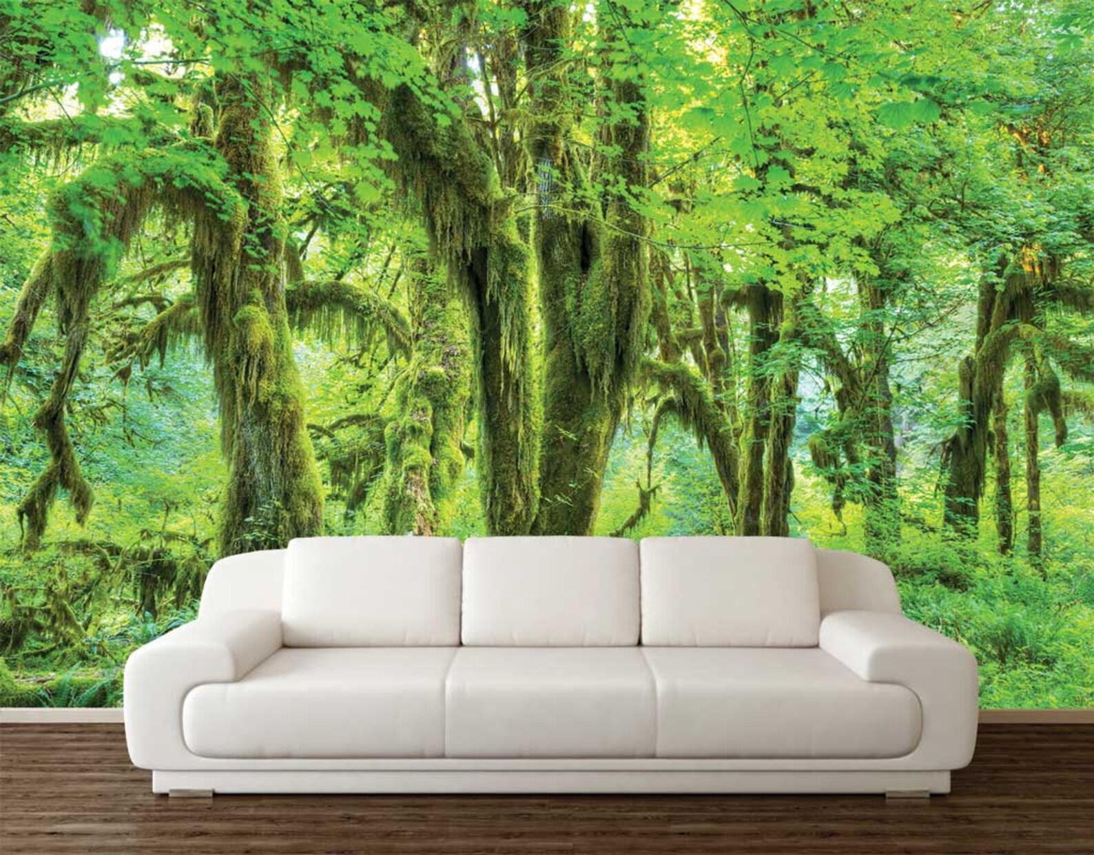 Forest Wall Decal Magic Forest Covering Nature Wall Mural Etsy