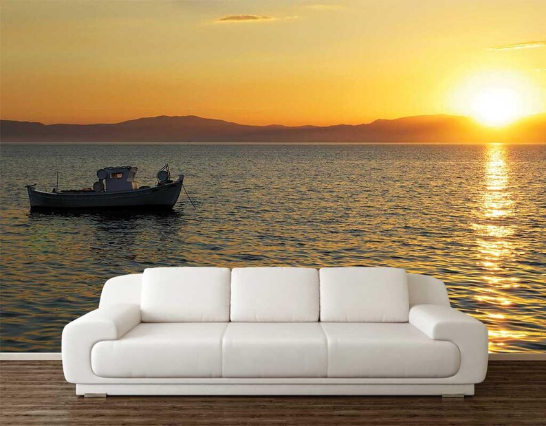 Peel And Stick Wallpaper Sunshine Wall Mural Wall Mural Ocean Wall