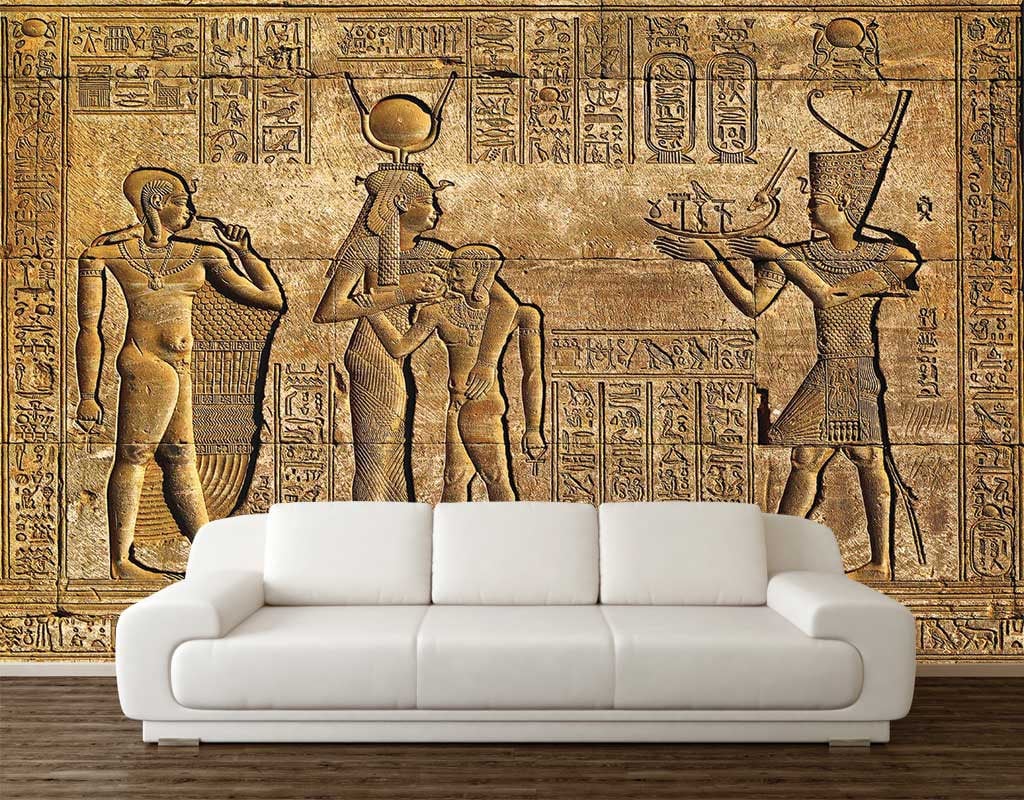 Wall Art Wallpaper Wall Mural Egypt Wall Mural Gold Egypt