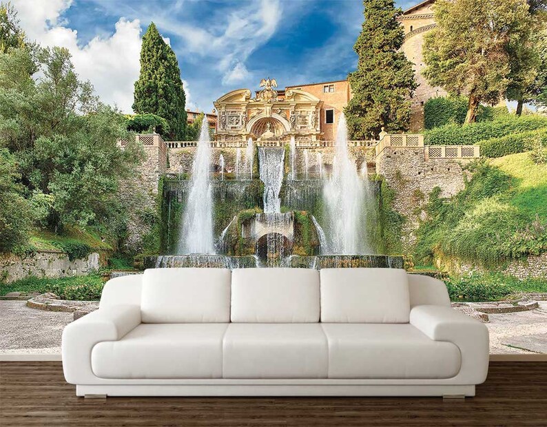 Peel and Stick Wall Decor Wall Mural Italy Fountain of Etsy