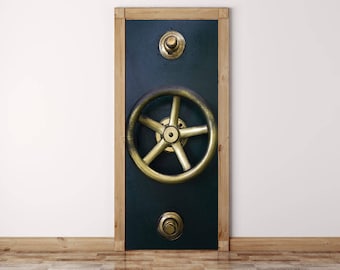 Vault Door Mural: Peel and Stick Safe Room Decal