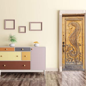 Anicent Tür Wandbild, Retro Türfolie, Türaufkleber, Türaufkleber, Türaufkleber