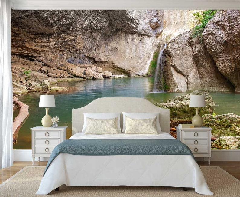 Wallpaper Nature Cave Wall Mural Peel and Stick Wall Mural Etsy