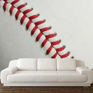 Baseball Ball Wrap, BALL WALL, Baseball WALLPAPER, Peel And Stick Wallpaper, Kids Room Decor, Kids Room Wallpaper, Game Room Decor