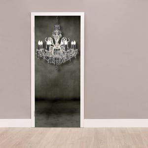 DOOR STICKER MURAL, Door Mural, Door Wrap, Peel And Stick, Saloon Doors, Door Wrap Decal, Door Decoration, Victorian Door Wrap, Gift For Her