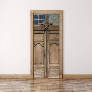 Old Door Mural, Self Adhesive Door Decal, Self-adhesive Decor, Self Adhesive Wallpaper, Self Adhesive Vinyl, Peel And Stick Vinyl