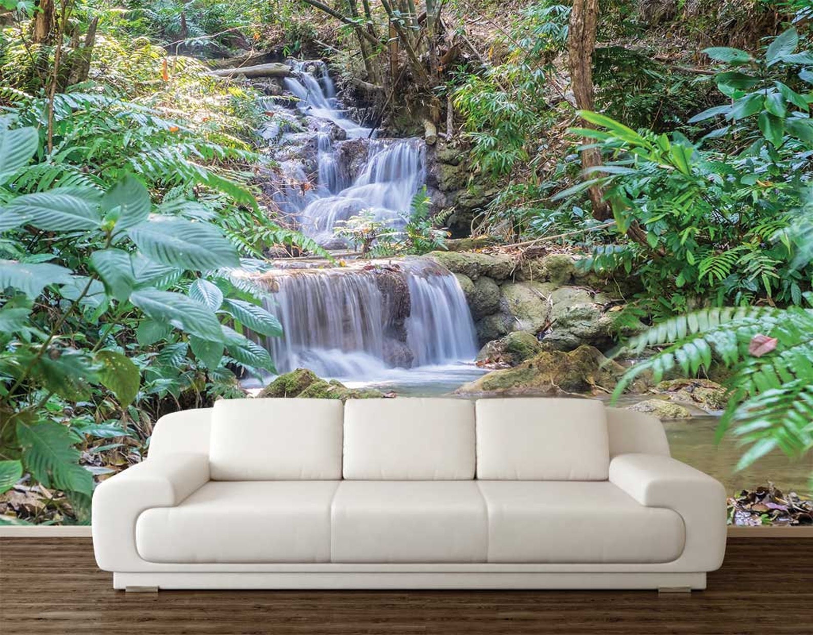 Peel and Stick Wall Mural Waterfall Wall Decal Vinyl Peel - Etsy