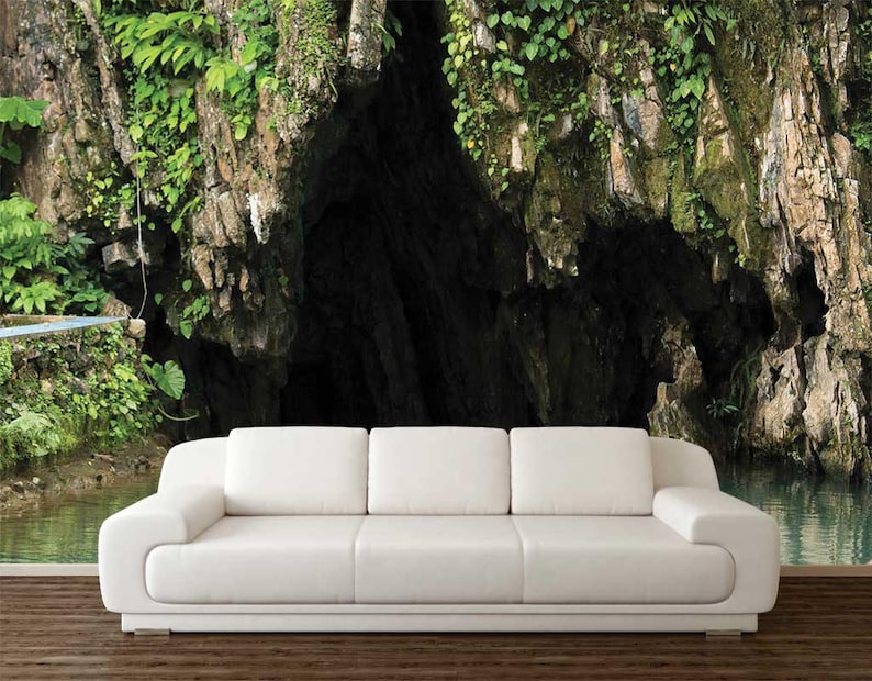 Peel and Stick Wall Mural Nature Wall Mural Wall Decal Cave Etsy