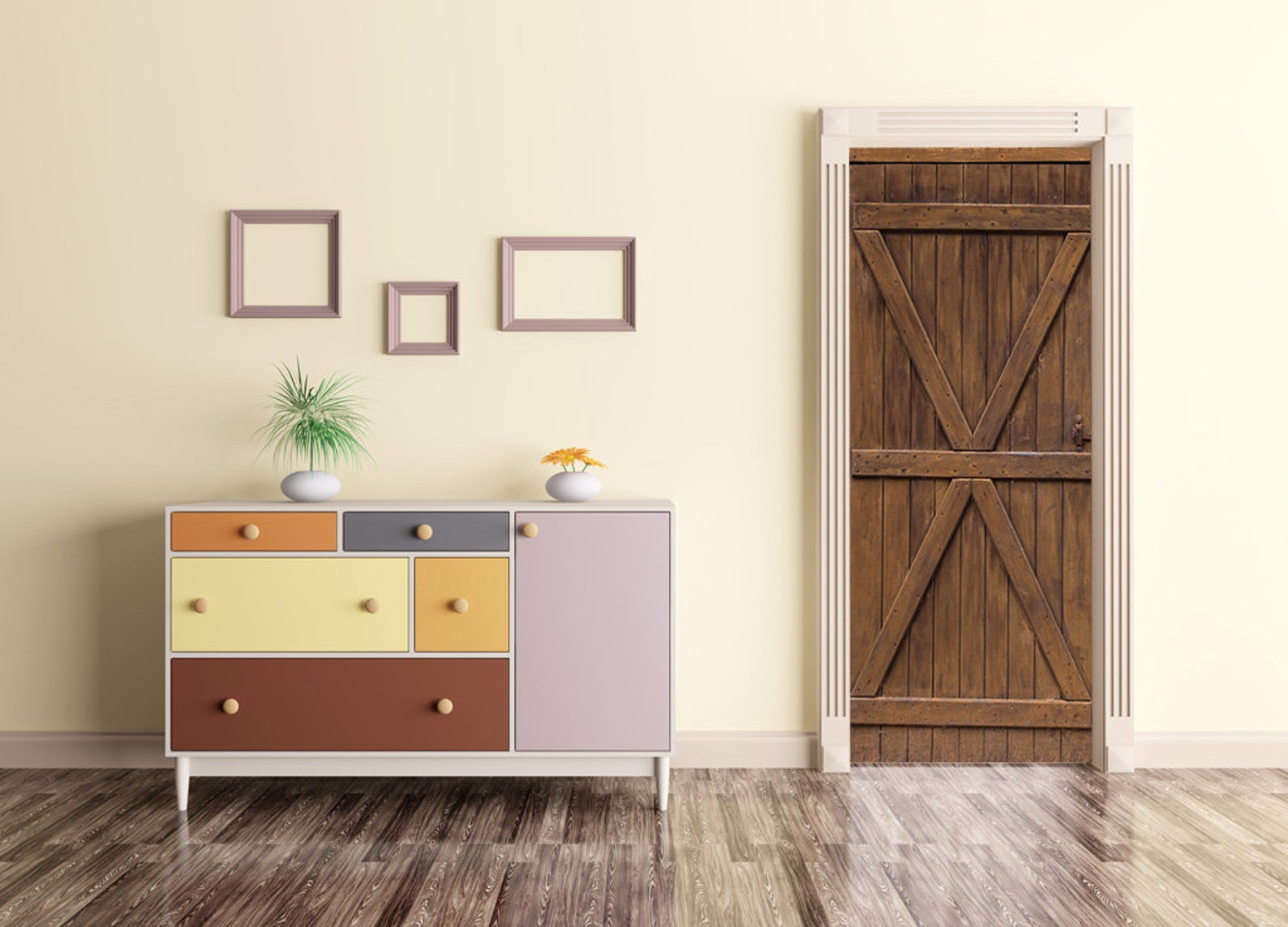 BARN DOOR STICKER Peel and Stick Barn Doors Door Decal Barn Etsy