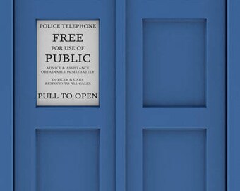 Get a blue door- stick up some signs - et voila Tardis! I'…