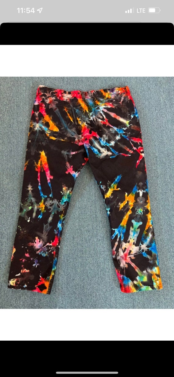 Jeans Reverse Bleach Tiedye Jeans Front 