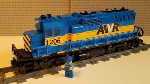 yellow lego train