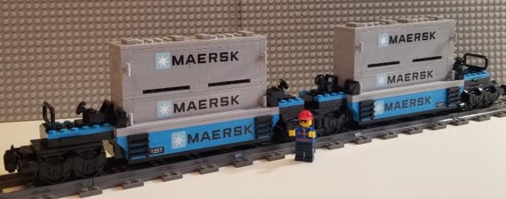 Blue Intermodal Doublestack Car PLEASE READ DESCRIPTION